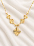 10k Gold Flowers Necklace
