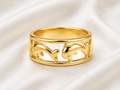 Open media 1 in modal 10K Gold Women’s Ring - Dolphin