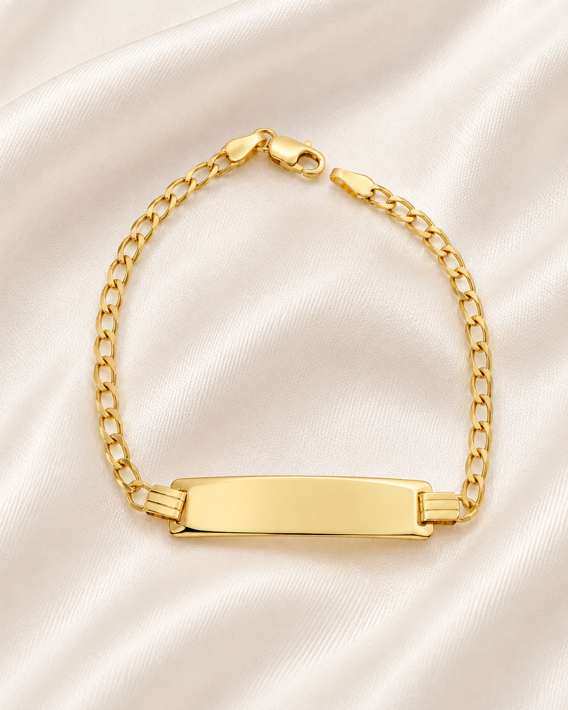 Solid Gold Baby Name Bracelet