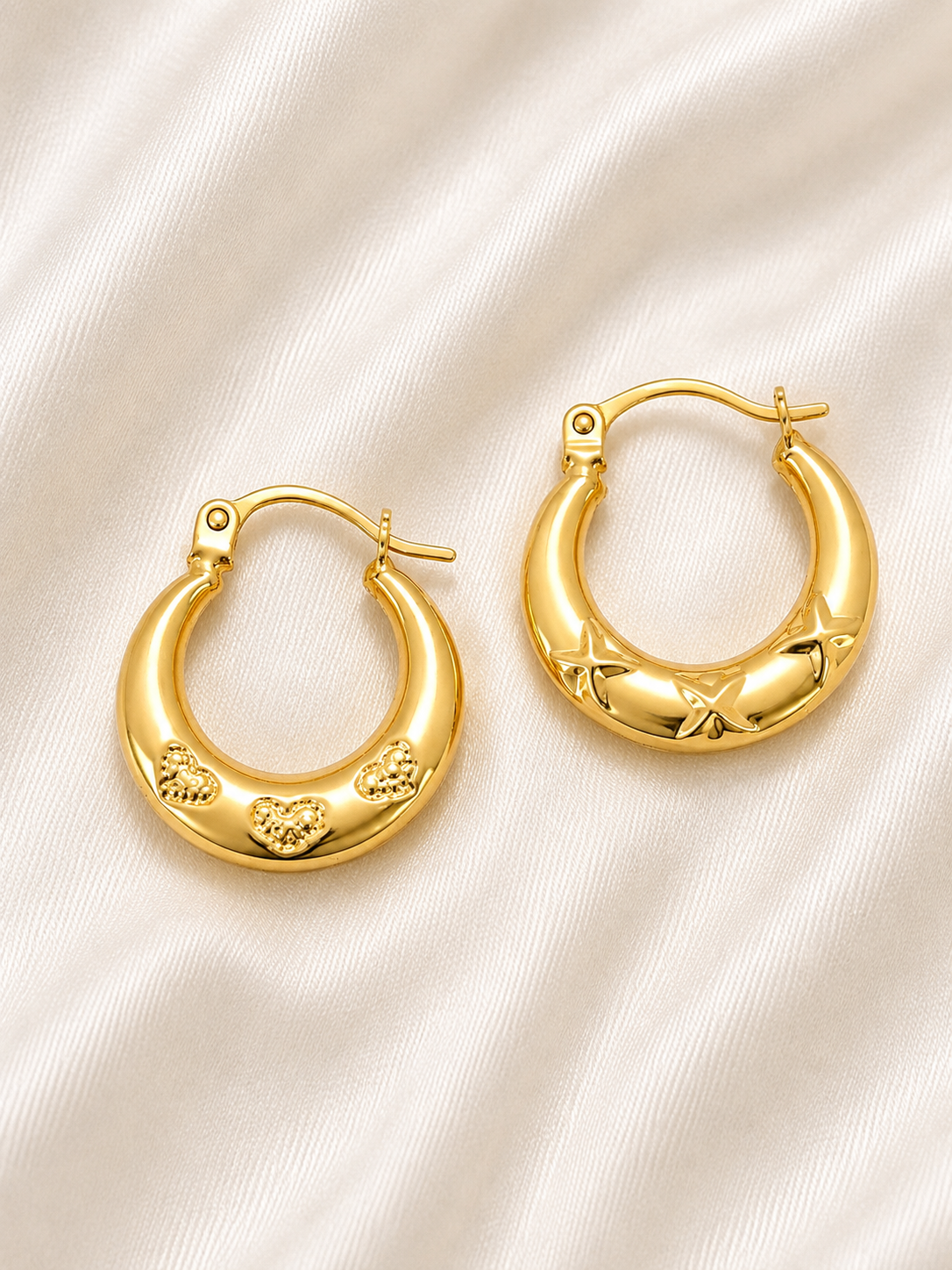 10K Gold Hoop Earrings