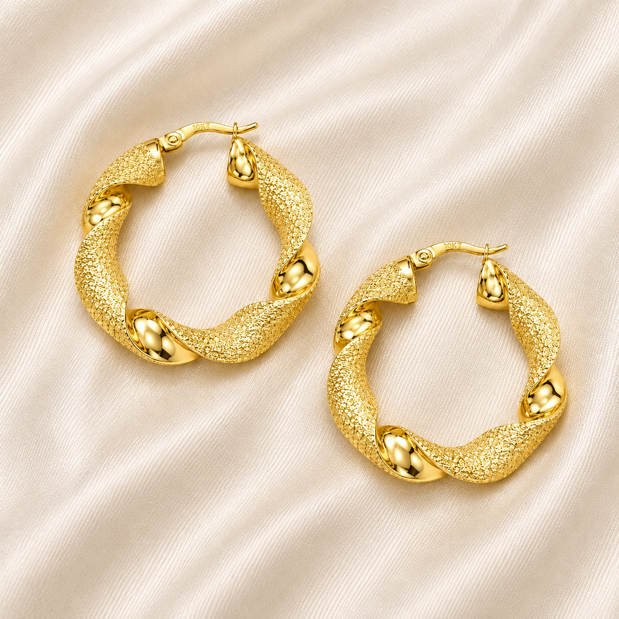 14K Gold Hoop Earrings